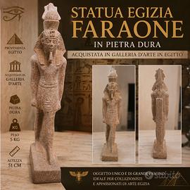 Statua egizia Faraone in pietra
