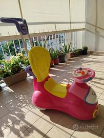Chicco Quattro 4 in 1 Rosa - Macchinina Cavalcabil