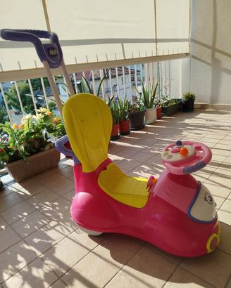 Chicco Quattro 4 in 1 Rosa - Macchinina Cavalcabil