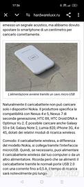 Caricabatterie wireless smartphone cellulari