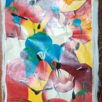 Tela dipinto "Naif santo domingo" artista Danny