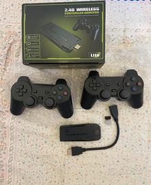 Console game stick retro vintage + 2 controller