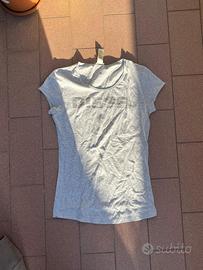 T-shirt Diesel donna grigia con logo taglia S
