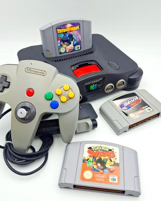Nintendo 64 3 Giochi + Controller + Expansion Pak