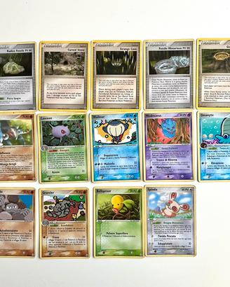 Lotto di 14 Carte ex Pokemon Leggenda di Mew