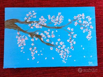 Dipinto Ramo di ciliegio fiorito