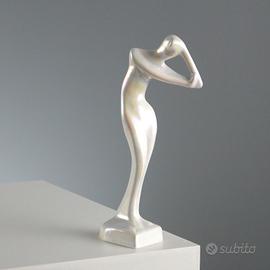 Statuina in Maiolica a Lustro Manifattura Gatti