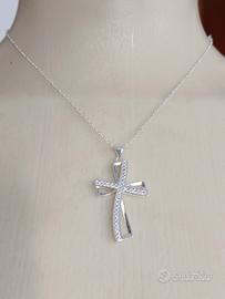 Collana argento 925 con croce