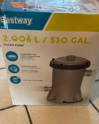 Pompa con filtro Bestway 2006lt/h NUOVA