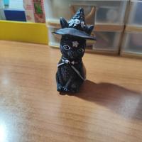 Statuetta gatto strega
