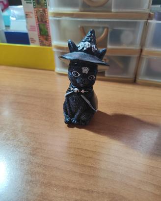 Statuetta gatto strega
