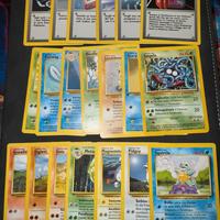 Lotto 75 carte Pokemon Set Base Fossil Jungle C/NC