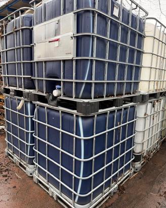 CISTERNA IBC 1000L PEDANA IN PLASTICA/ALLUMINIO
