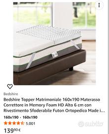 Topper di qualità per materasso matrimoniale