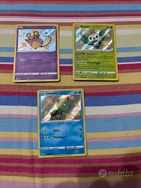 Lotto 3 carte pokemon destino di paldea reverse