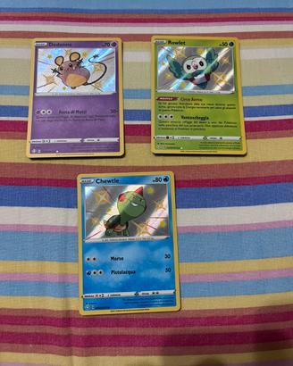 Lotto 3 carte pokemon destino di paldea reverse