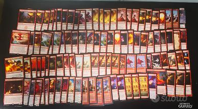 MTG Blocco 100x red rare&mitiche