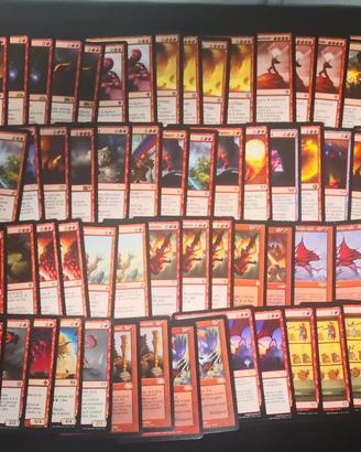 MTG Blocco 100x red rare&mitiche