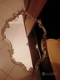 specchio antico in ottone 