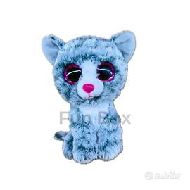 Gattina Peluche 15cm Occhi Grandi Morbida Nuova