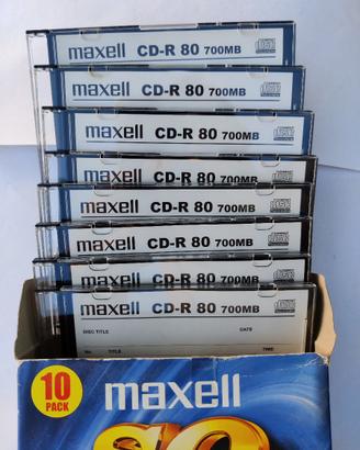 💿10 CD-ROM Maxell (nuovi)