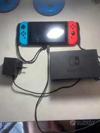 Pack nintendo switch + 3 Giochi + 2 controlle, acc