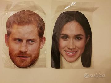 Maschera Vip del momento Harry & Meghan