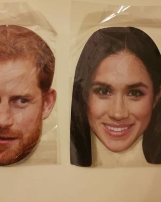 Maschera Vip del momento Harry & Meghan
