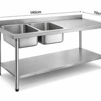 Lavabo Acciao Inox 140x70