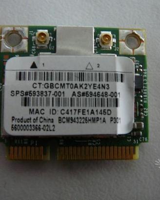 Scheda WIFI Wireless HP 593837-001 594648-001