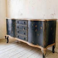 buffet credenza shabby antracite L 192 x 53 x H 90