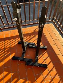 Coppia di supporti per bilanciere Rack Squat regol