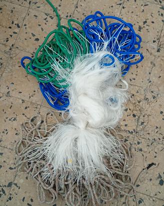 rete da pesca tremaglio per mazzancolle 