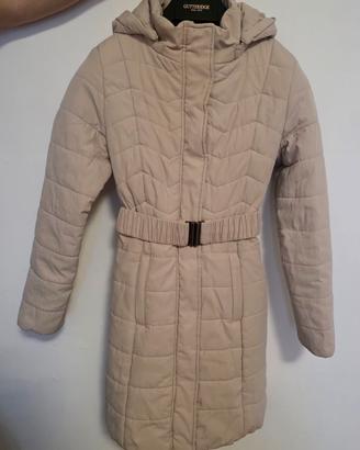 Piumino Donna Lunga Beige 