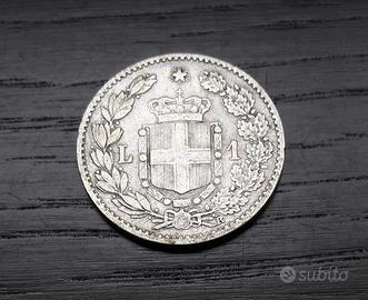 ARGENTO _ 1 lira 1899 ITALIA REGNO NC