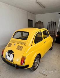 Fiat 500 giallo positano - targa originale