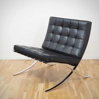 KNOLL Studio Poltrona NUOVA Barcellona pelle Nera