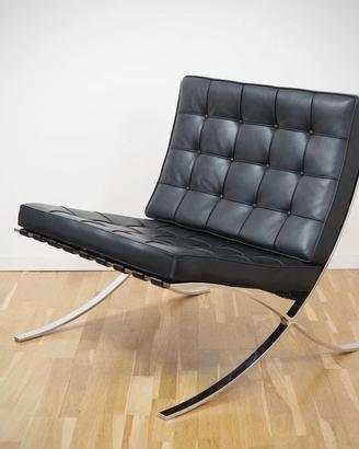 KNOLL Studio Poltrona NUOVA Barcellona pelle Nera