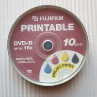 Confezione 10 dvd -r fujifilm printable