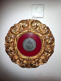 QUADRO MEDAGLIA DEVOZIONALE  VECCHIA 
