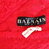 Balmain scialle vintage anni 70 rosso 