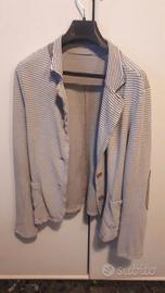 Giacca felpata righe