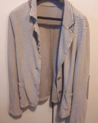 Giacca felpata righe