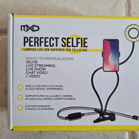Lampada led con supporto selfie