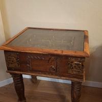 Tavolino etnico con specchio coordinato