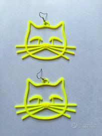 Orecchini gatto 3D