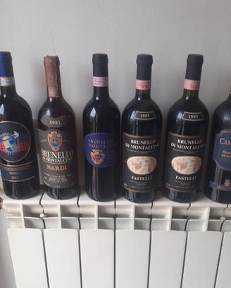 6 BOTTIGLIE DI BRUNELLO da collezione