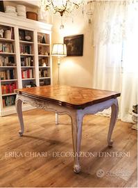 tavolo provenzale, francese, shabby chic rovere