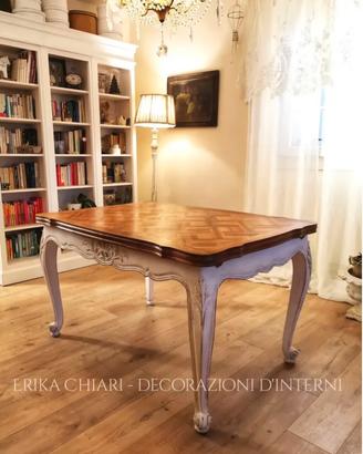 tavolo provenzale, francese, shabby chic rovere