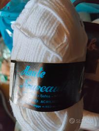 Lotto 27 Gomitoli Puro Acrilico - Bianco Ottico